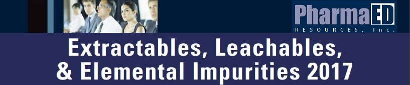 可提取物，浸润和元素（E＆L）杂质的徽标2017